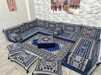 Arabisches Bodensofa, Sitzkissen, Bodensofa, Orientalisches Sofa, Sitzecke