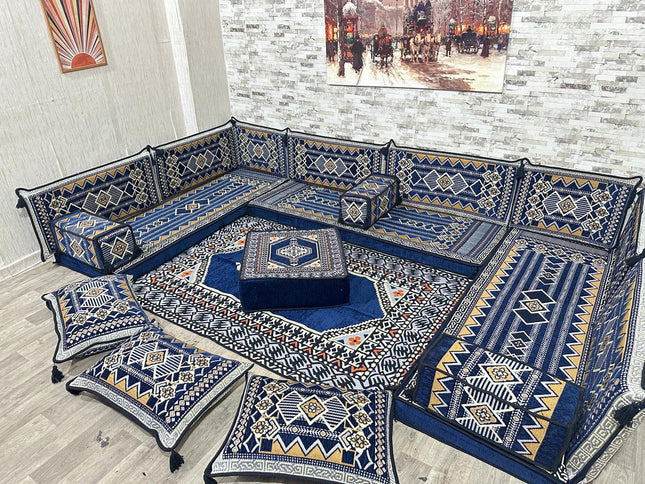 Arabisches Bodensofa, Sitzkissen, Bodensofa, Orientalisches Sofa, Sitzecke