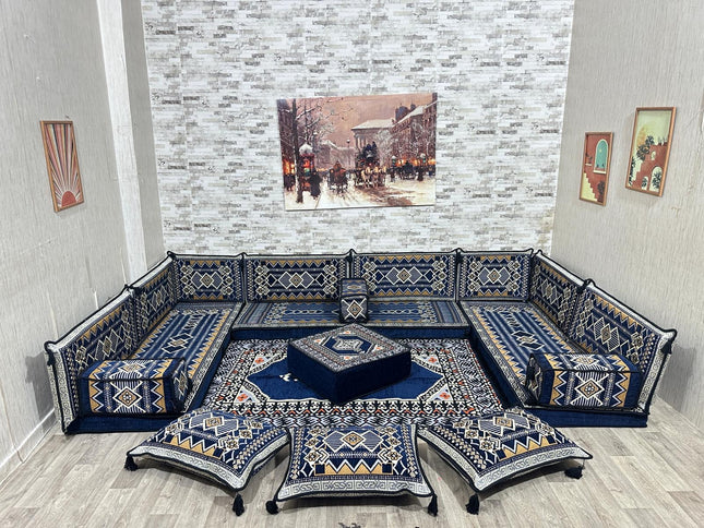 Arabisches Bodensofa, Sitzkissen, Bodensofa, Orientalisches Sofa, Sitzecke
