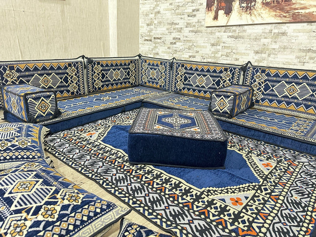 Arabisches Bodensofa, Sitzkissen, Bodensofa, Orientalisches Sofa, Sitzecke