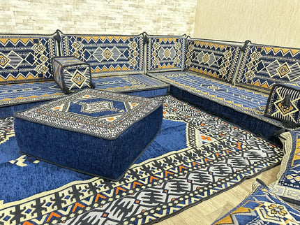 Arabisches Bodensofa, Sitzkissen, Bodensofa, Orientalisches Sofa, Sitzecke