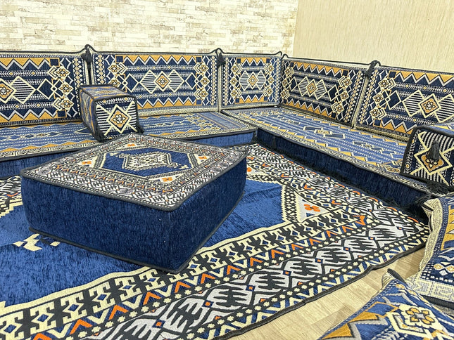 Arabisches Bodensofa, Sitzkissen, Bodensofa, Orientalisches Sofa, Sitzecke