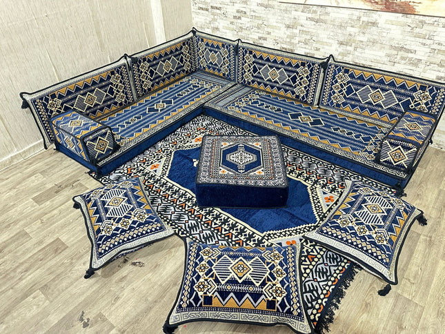 Arabisches Bodensofa, Sitzkissen, Bodensofa, Orientalisches Sofa, Sitzecke