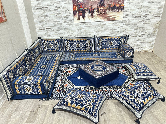 Arabisches Bodensofa, Sitzkissen, Bodensofa, Orientalisches Sofa, Sitzecke