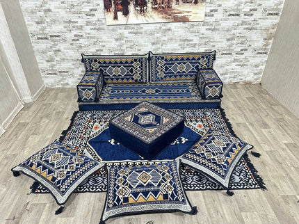 Arabisches Bodensofa, Sitzkissen, Bodensofa, Orientalisches Sofa, Sitzecke