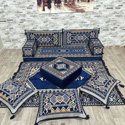 Arabisches Bodensofa, Sitzkissen, Bodensofa, Orientalisches Sofa, Sitzecke