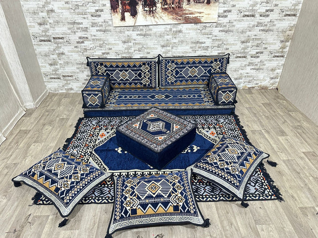 Arabisches Bodensofa, Sitzkissen, Bodensofa, Orientalisches Sofa, Sitzecke