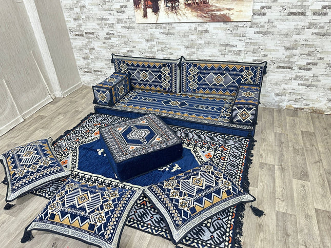 Arabisches Bodensofa, Sitzkissen, Bodensofa, Orientalisches Sofa, Sitzecke