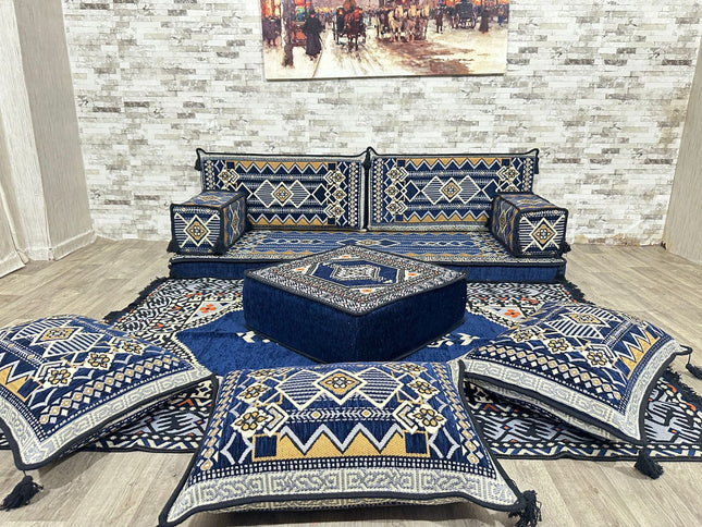 Arabisches Bodensofa, Sitzkissen, Bodensofa, Orientalisches Sofa, Sitzecke