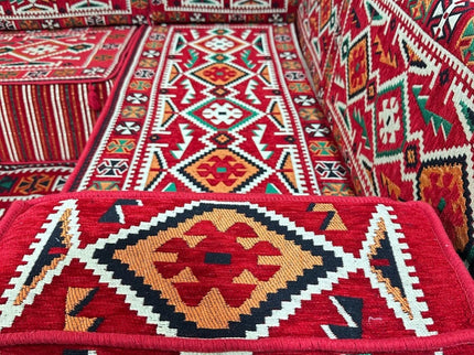 Türkisches Boden Sitzkissen, Arabische Majlis, U förmiges Orientalisches Sofa Set, Majlis-Sitzmöbel,