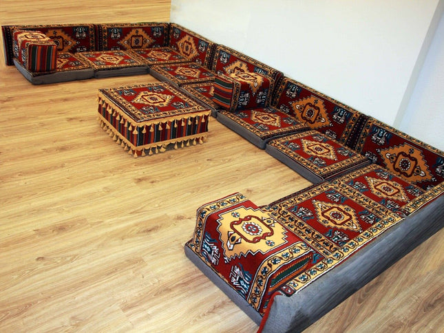 Orientalische Sitzkissen, Sitzecke, Sark Kösesi, 22-tlg. Orientalisches Sofa
