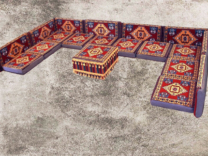 Orientalische Sitzkissen, Sitzecke, Sark Kösesi, 19-tgl. Orientalisches Sofas