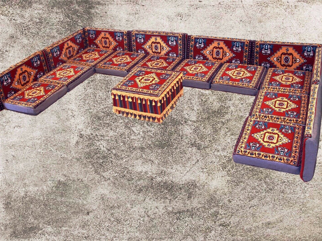 Orientalische Sitzkissen, Sitzecke, Sark Kösesi, 19-tgl. Orientalisches Sofas