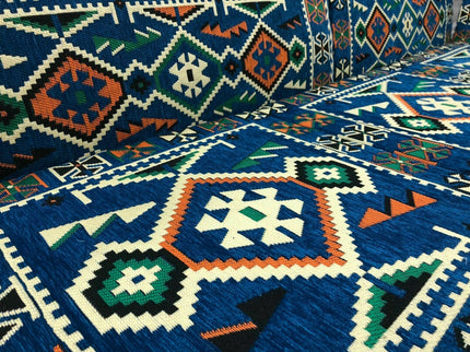 7-tlg. Kissenset, Orientalisch, Sark Kösesi, Yastik, Orient-Sitzecke, Sitzkissen-Set