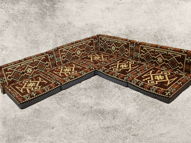 Orientalische Sitzkissen, Sitzecke, Sark Kösesi, 9-tlg. Orientalisches Set