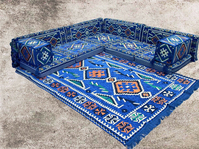 Orientalische Sitzkissen, Sitzecke, Sark Kösesi, 12-tlg. Orientalisches Sofa