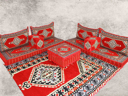 Orientalische Sitzecke, Sark Kösesi, Orientalische Sitzmöbel , Set 10-tlg.