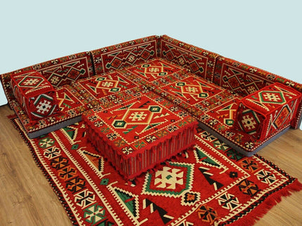 Orientalische Sitzecke, Sark Kösesi, Bodenkissen, Oriental Sofa, 13-Tlg