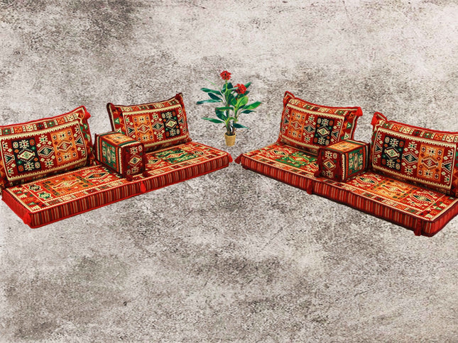 Sark Kösesi, Orientalische Sitzmöbel, 8-tlg. Orientalische Sitzecke, Ottomane Sofa