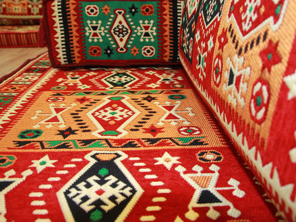 Sark Kösesi, Orientalische Sitzmöbel, 8-tlg. Orientalische Sitzecke, Ottomane Sofa
