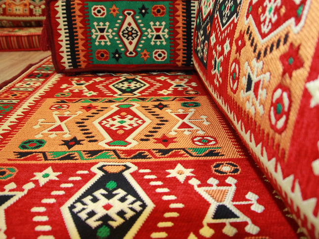 Sark Kösesi, Orientalische Sitzmöbel, 8-tlg. Orientalische Sitzecke, Ottomane Sofa