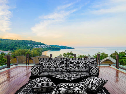 Orientalisches Sofa Set, Majlis-Sitzmöbel, Bodenkissen, Arabische Majlis, Türkisches Boden Sitzset