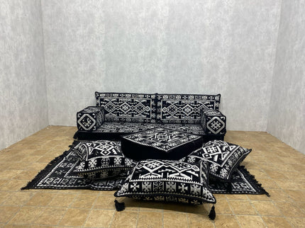 Orientalisches Sofa Set, Majlis-Sitzmöbel, Bodenkissen, Arabische Majlis, Türkisches Boden Sitzset