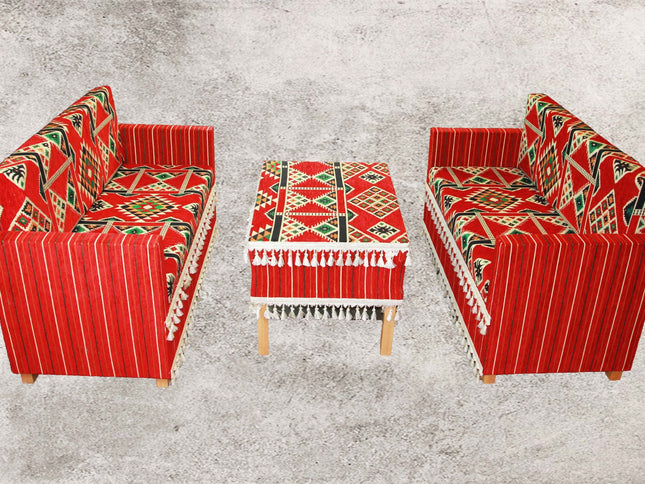 Zeder, Orientalische Sitzecke, Sark Kösesi, Orientalische Sitzmöbel , Rot Zeder-1
