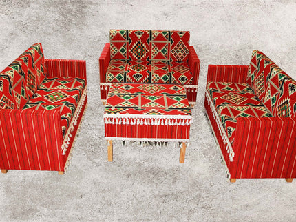 Sedir, Zeder, Orientalische Sitzecke, Sark Kösesi, Orientalische Sitzmöbel , Rot Zeder-2