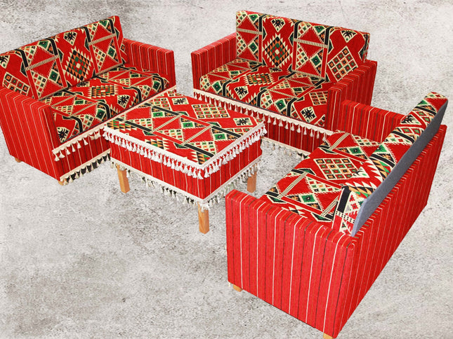 Sedir, Zeder, Orientalische Sitzecke, Sark Kösesi, Orientalische Sitzmöbel , Rot Zeder-2