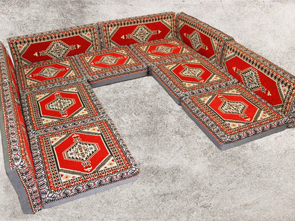 Orientalische Sitzecke, Sark Kösesi, Orientalische Ecke, Orientalische Möbel, 13-tlg.