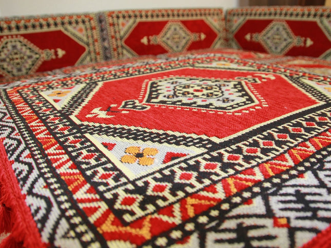 Orientalische Sitzecke - Sark Kösesi - Orientalisches Sofa + Teppich 17-tlg. 