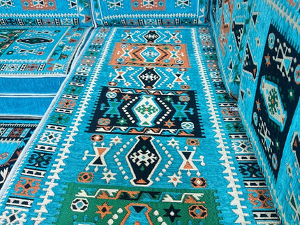 L förmiges orientalisches Sofa Set, Majlis-Sitzmöbel, Bodenkissen, Arabische Majlis, Türkisches Bode