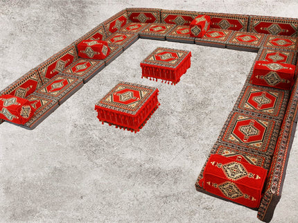 Orientalische Sitzecke, Sark Kösesi, Orientalisch Ecke, Orientalische Möbel, 35-tlg.