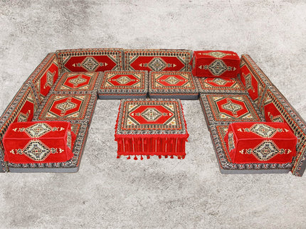 Orientalische Sitzecke, Sark Kösesi, Orient-Ecke, Orientalische Möbel, 18-tlg.