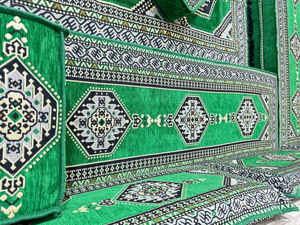 L förmiges orientalisches Sofa Set, Majlis-Sitzmöbel, Bodenkissen, Arabische Majlis, Türkisches Bode