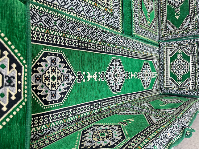 U förmiges orientalisches Sofa Set, Majlis-Sitzmöbel, Arabische Majlis, Bodenkissen, Türkisches Bode